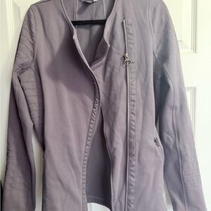 Athleta Women's Gray Leather Jacket